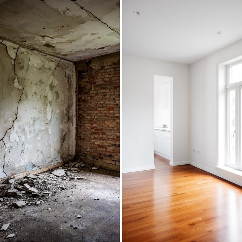 Rénovation de maison et grange en province de Namur